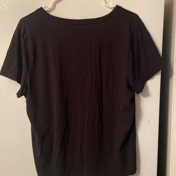 Madewell XL Black V-Neck Short Sleeve Tee 100% Cotton - Picture 5 of 5